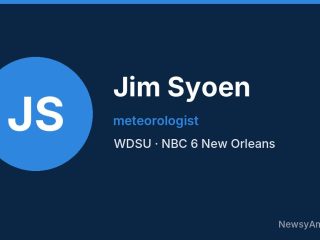 Jim Syoen, meteorologist, WDSU