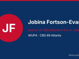 Jobina Fortson-Evans, anchor of CBS Atlanta’s 6 a.m. newscast, WUPA