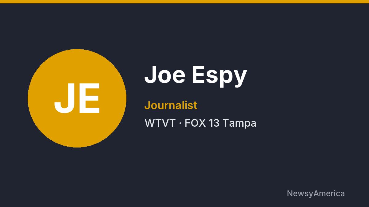 Joe Espy – WTVT, Tampa