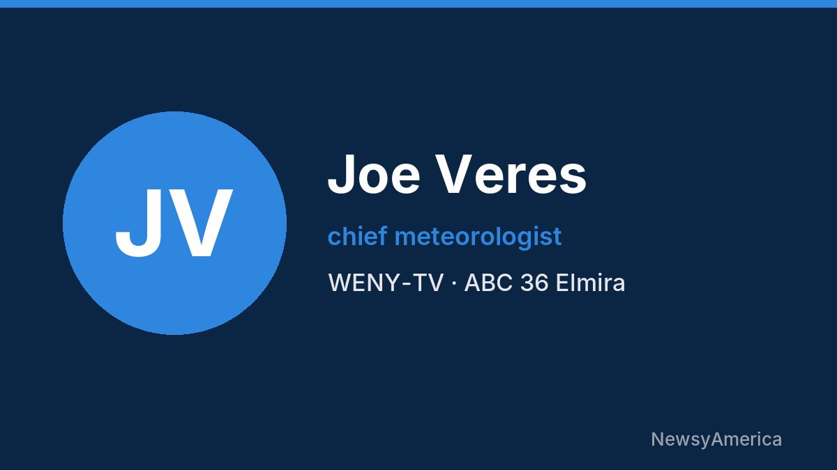 Joe Veres – WENY-TV, Elmira