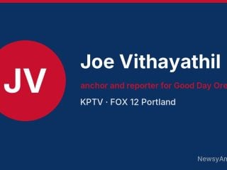 Joe Vithayathil, anchor and reporter for Good Day Oregon, KPTV