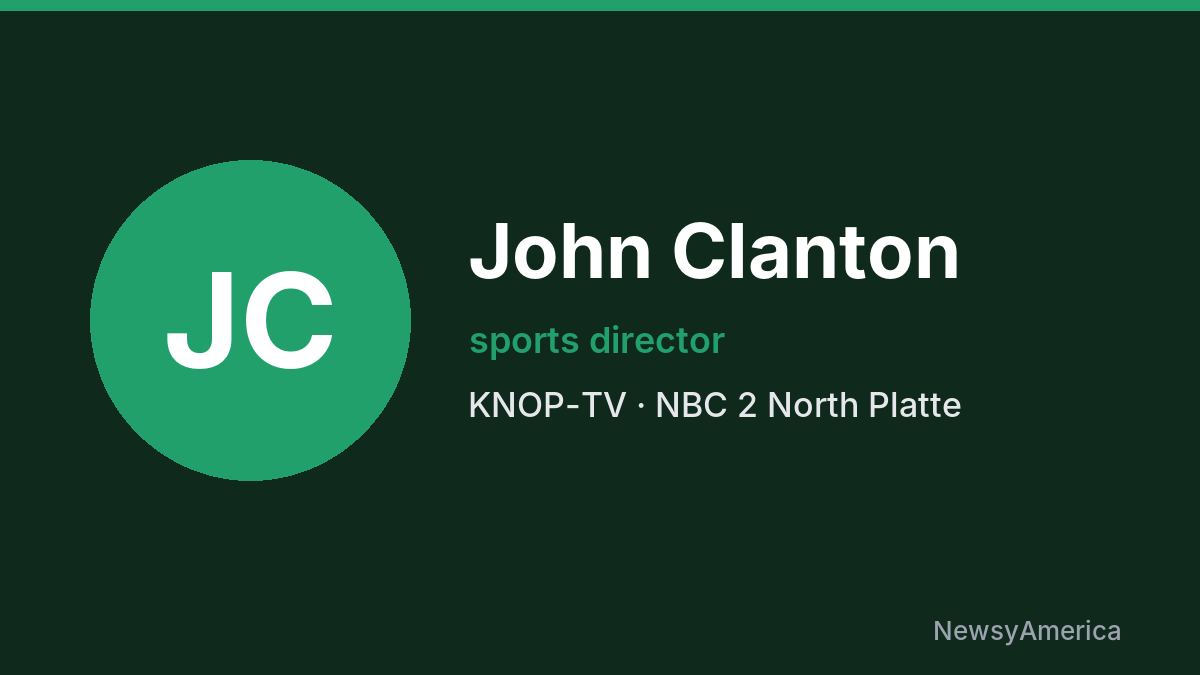 John Clanton – KNOP-TV, North Platte