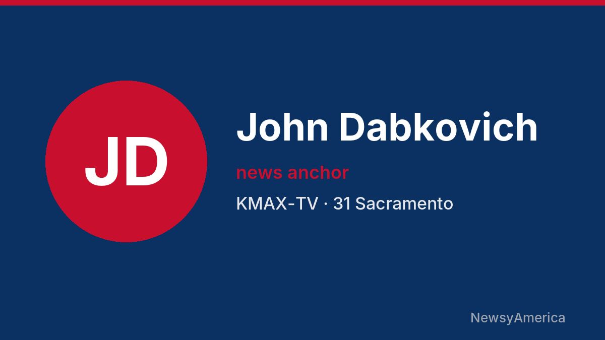 John Dabkovich – KMAX-TV, Sacramento