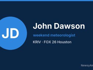 John Dawson, weekend meteorologist, KRIV