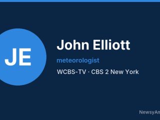 John Elliott, meteorologist, WCBS-TV