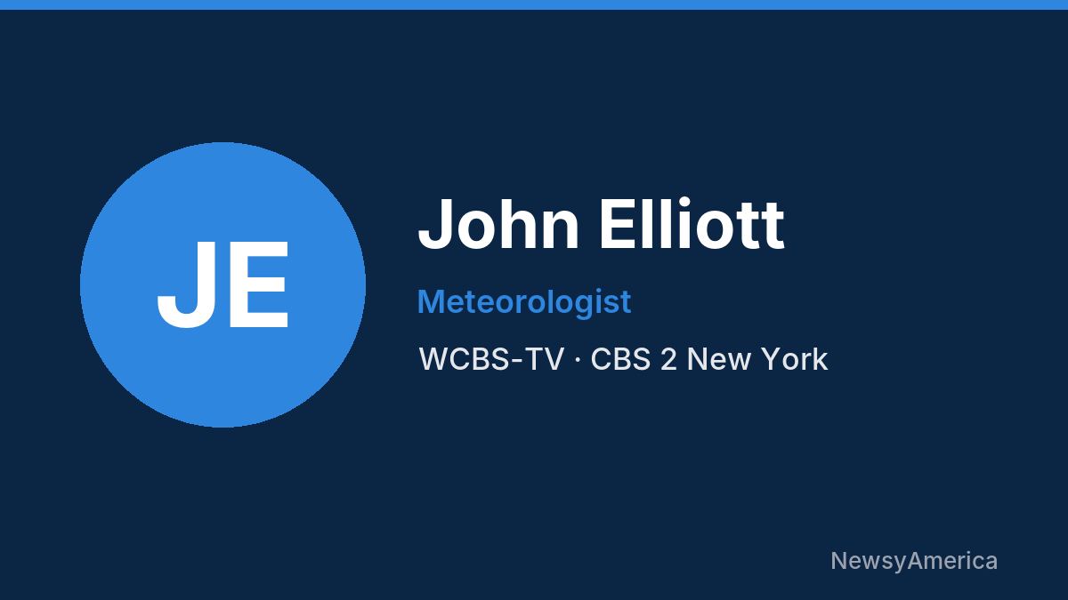 John Elliott – WCBS-TV, New York