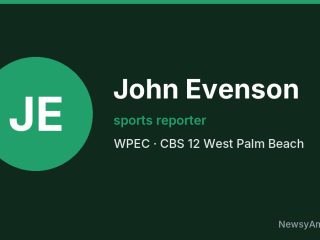 John Evenson, sports reporter, WPEC