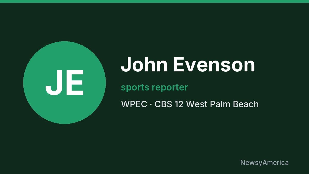 John Evenson – WPEC, West Palm Beach
