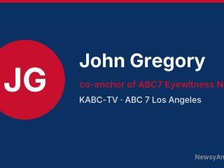 John Gregory, co-anchor of ABC7 Eyewitness News, KABC-TV