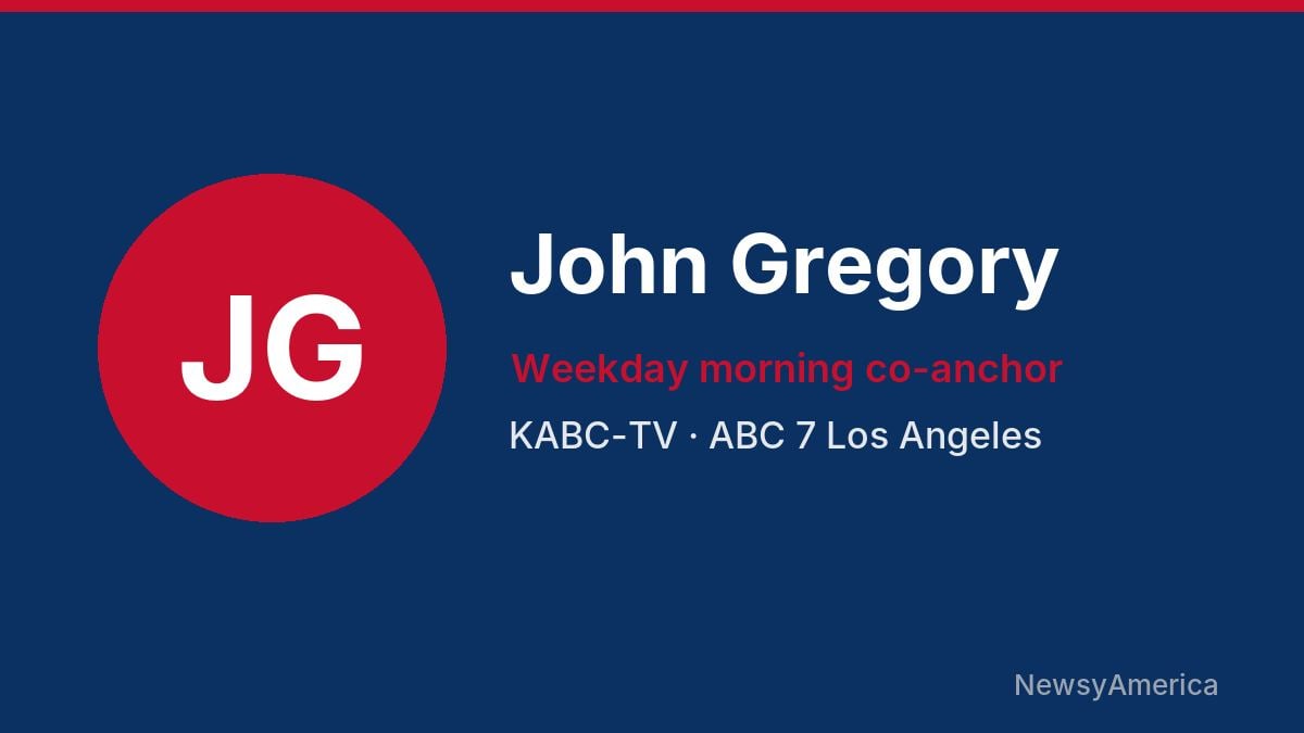John Gregory – KABC-TV, Los Angeles