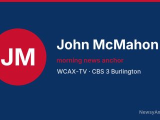 John McMahon, morning news anchor, WCAX-TV