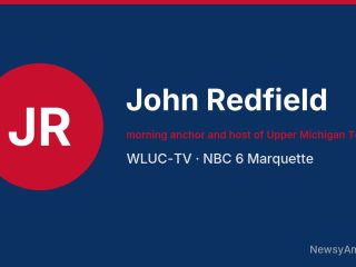 John Redfield, morning anchor and host of Upper Michigan Today, WLUC-TV