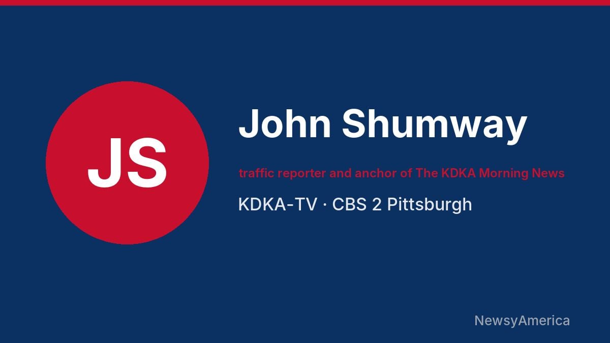 John Shumway – KDKA-TV, Pittsburgh