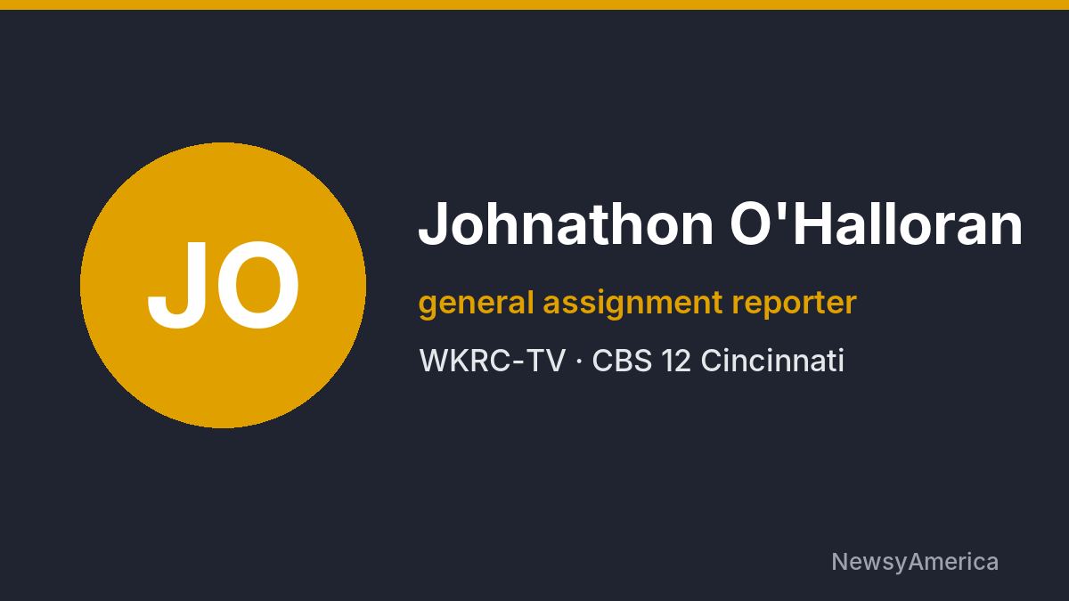 Johnathon O’Halloran – WKRC-TV, Cincinnati