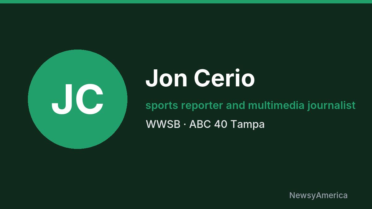 Jon Cerio – WWSB, Tampa
