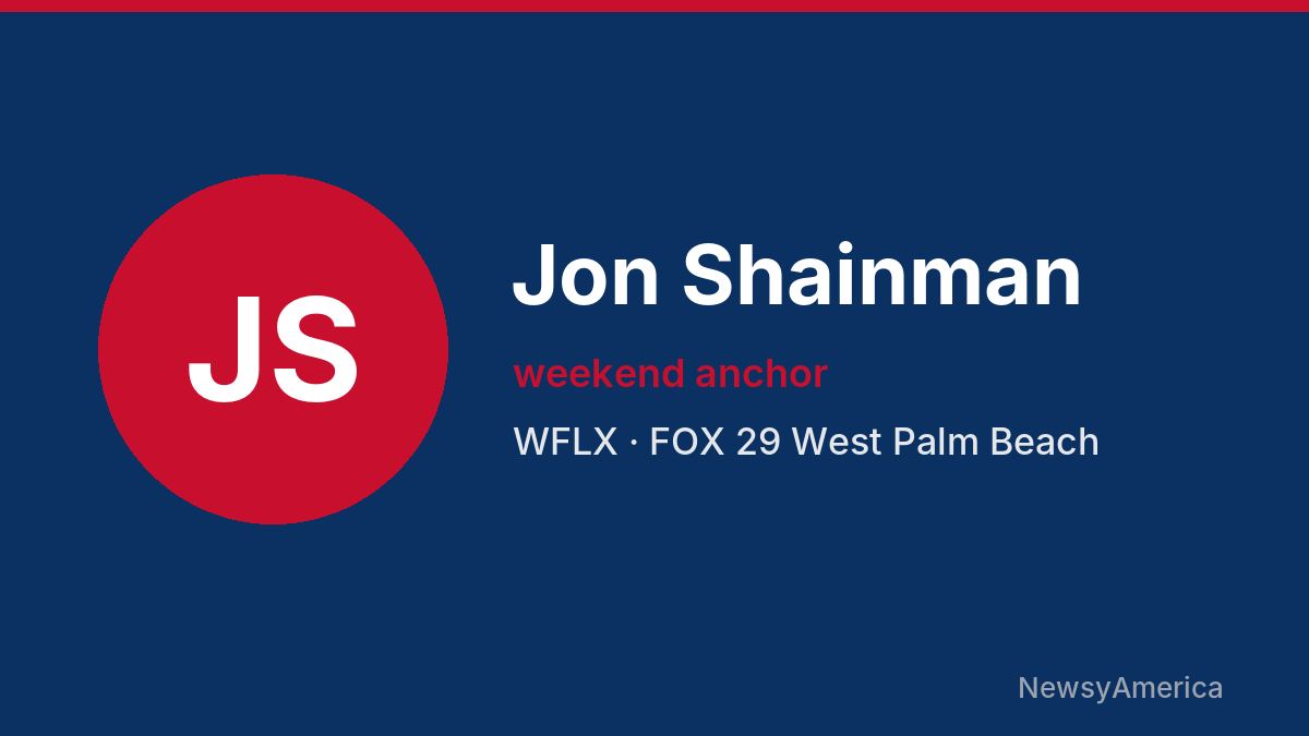 Jon Shainman – WFLX, West Palm Beach