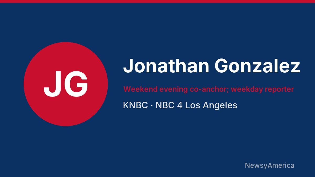 Jonathan Gonzalez – KNBC, Los Angeles