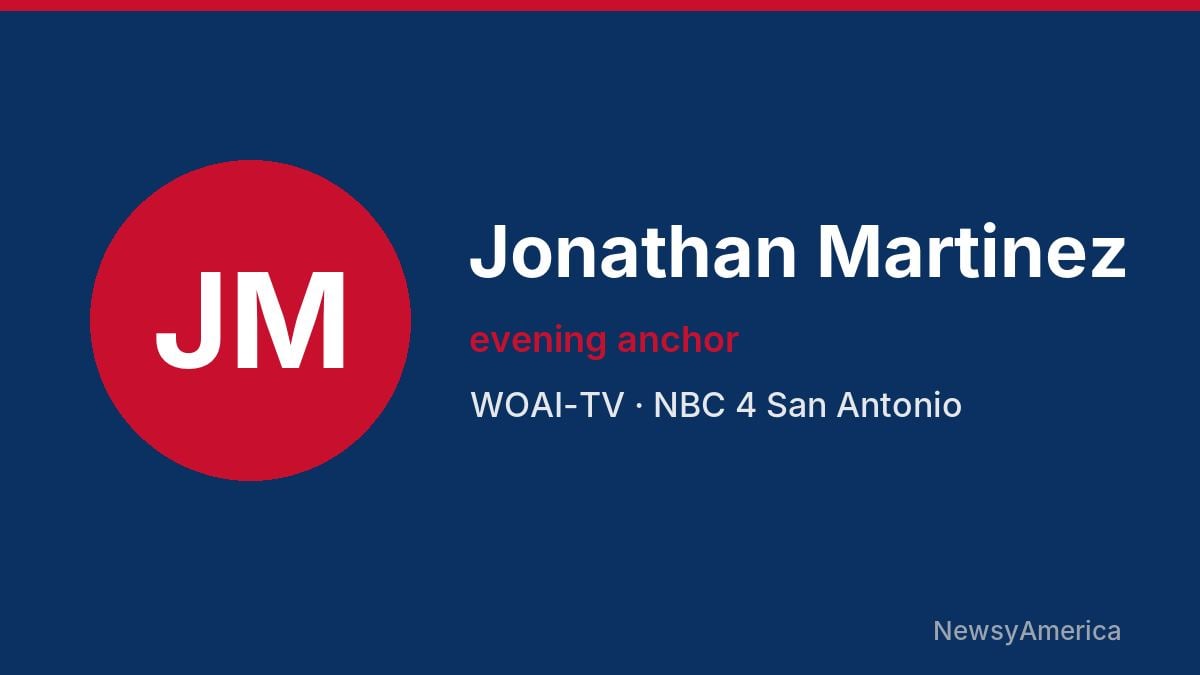 Jonathan Martinez – WOAI-TV, San Antonio