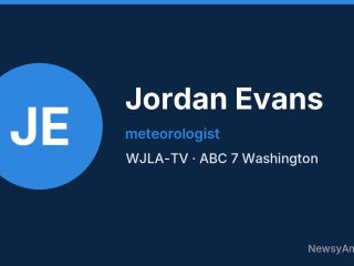 Jordan Evans, meteorologist, WJLA-TV