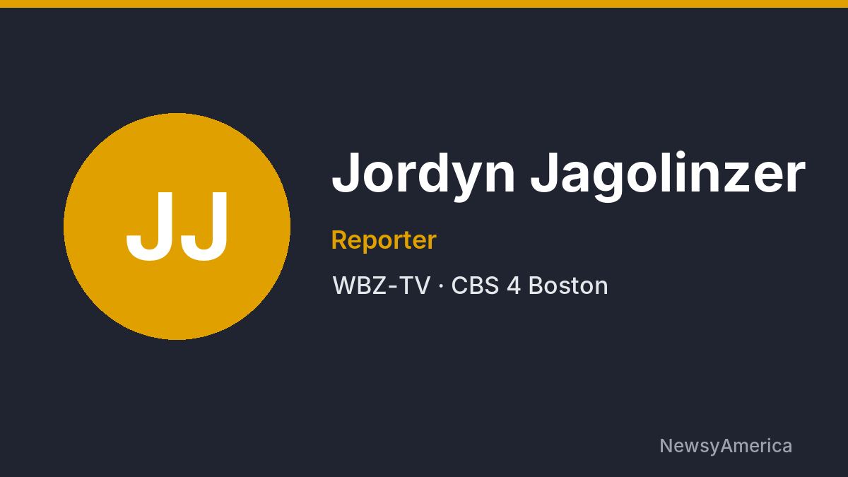 Jordyn Jagolinzer – WBZ-TV, Boston