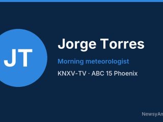 Jorge Torres, Morning meteorologist, KNXV-TV
