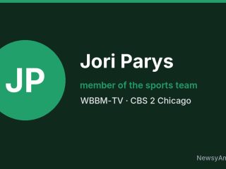 Jori Parys, member of the sports team, WBBM-TV