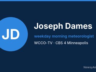Joseph Dames, weekday morning meteorologist, WCCO-TV