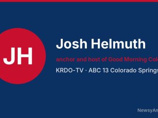 Josh Helmuth, anchor and host of Good Morning Colorado, KRDO-TV