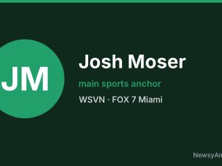 Josh Moser, main sports anchor, WSVN
