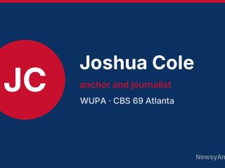 Joshua Cole, anchor and journalist, WUPA