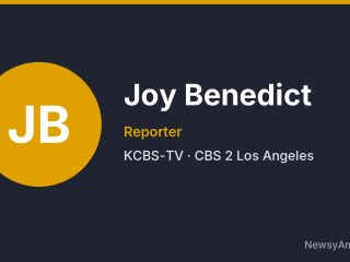 Joy Benedict, Reporter, KCBS-TV