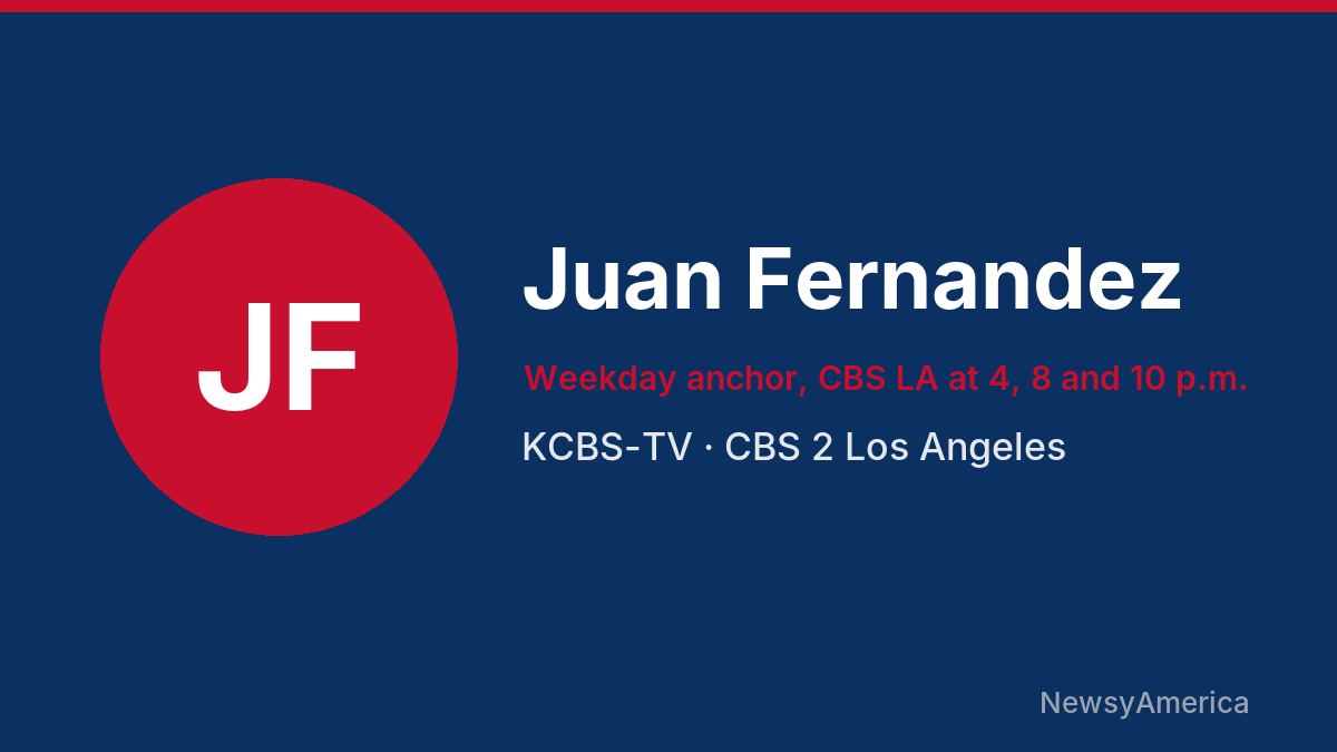 Juan Fernandez – KCBS-TV, Los Angeles