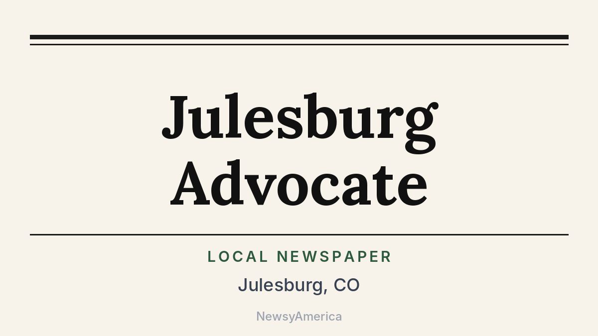 Julesburg Advocate – Colorado