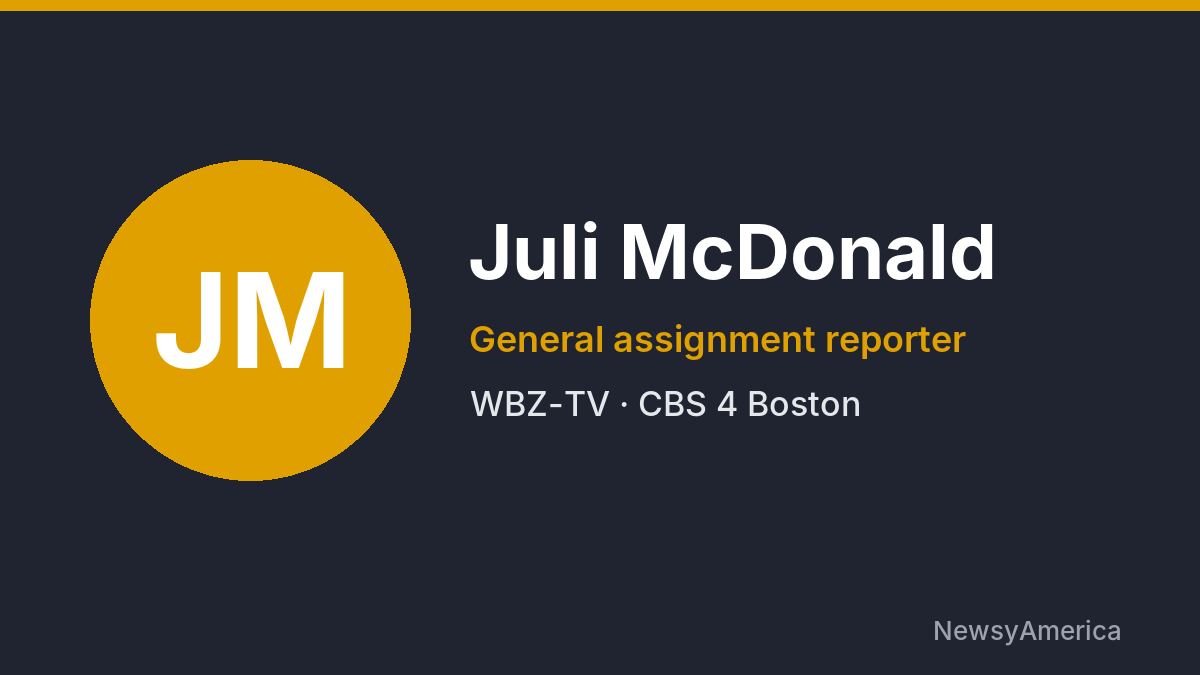 Juli McDonald – WBZ-TV, Boston