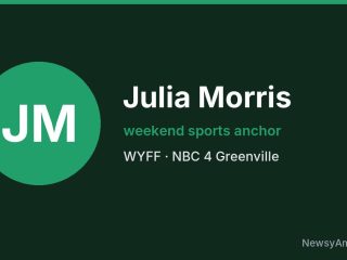 Julia Morris, weekend sports anchor, WYFF