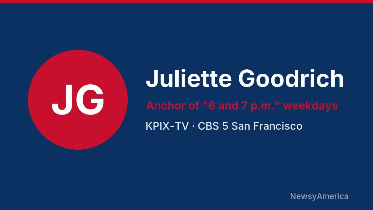 Juliette Goodrich – KPIX-TV, San Francisco