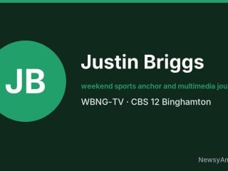 Justin Briggs, weekend sports anchor and multimedia journalist, WBNG-TV