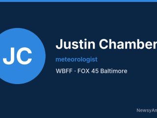 Justin Chambers, meteorologist, WBFF