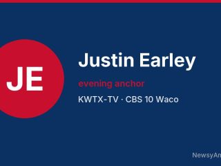 Justin Earley, evening anchor, KWTX-TV