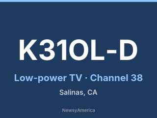 K31OL-D channel 38, Salinas, CA
