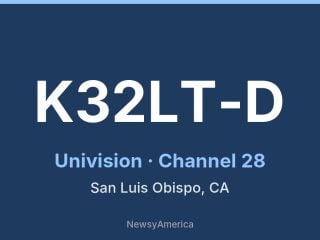 K32LT-D channel 28, San Luis Obispo, CA