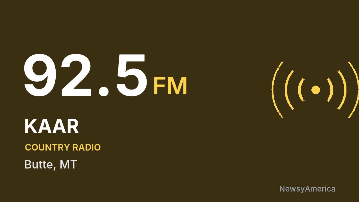 KAAR 92.5 FM – Butte