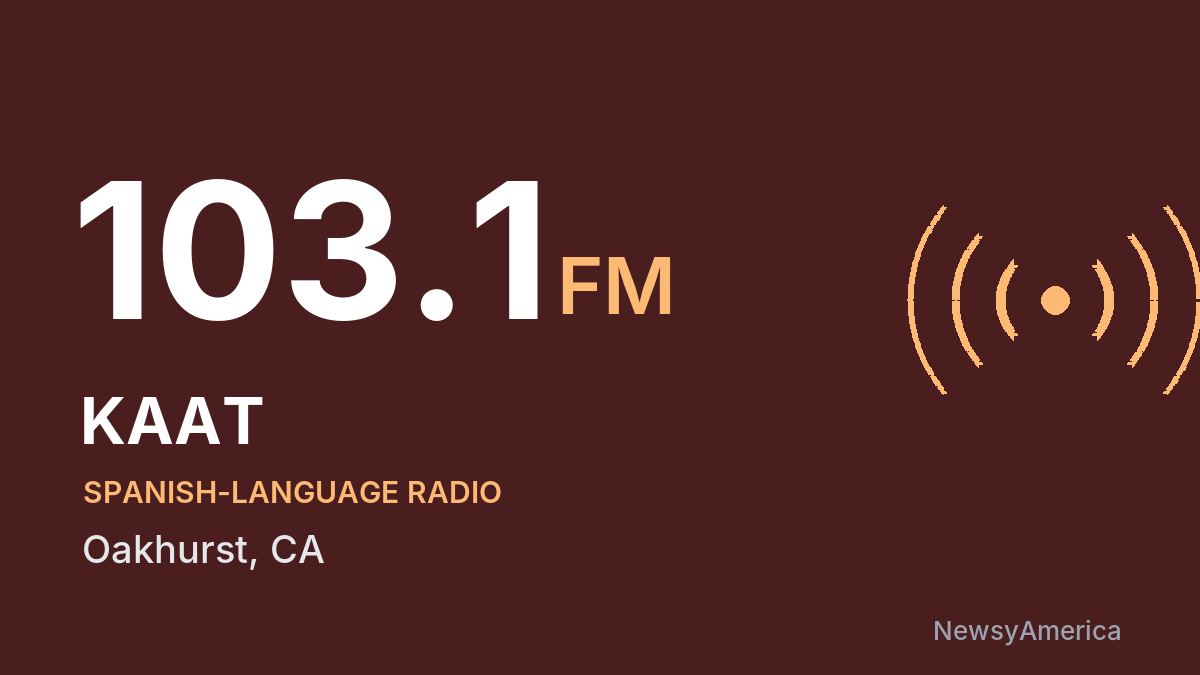 KAAT 103.1 FM – Oakhurst