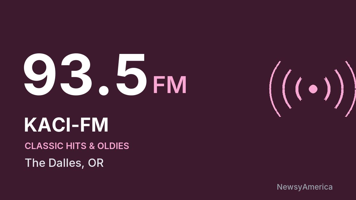 KACI-FM 93.5 FM – The Dalles