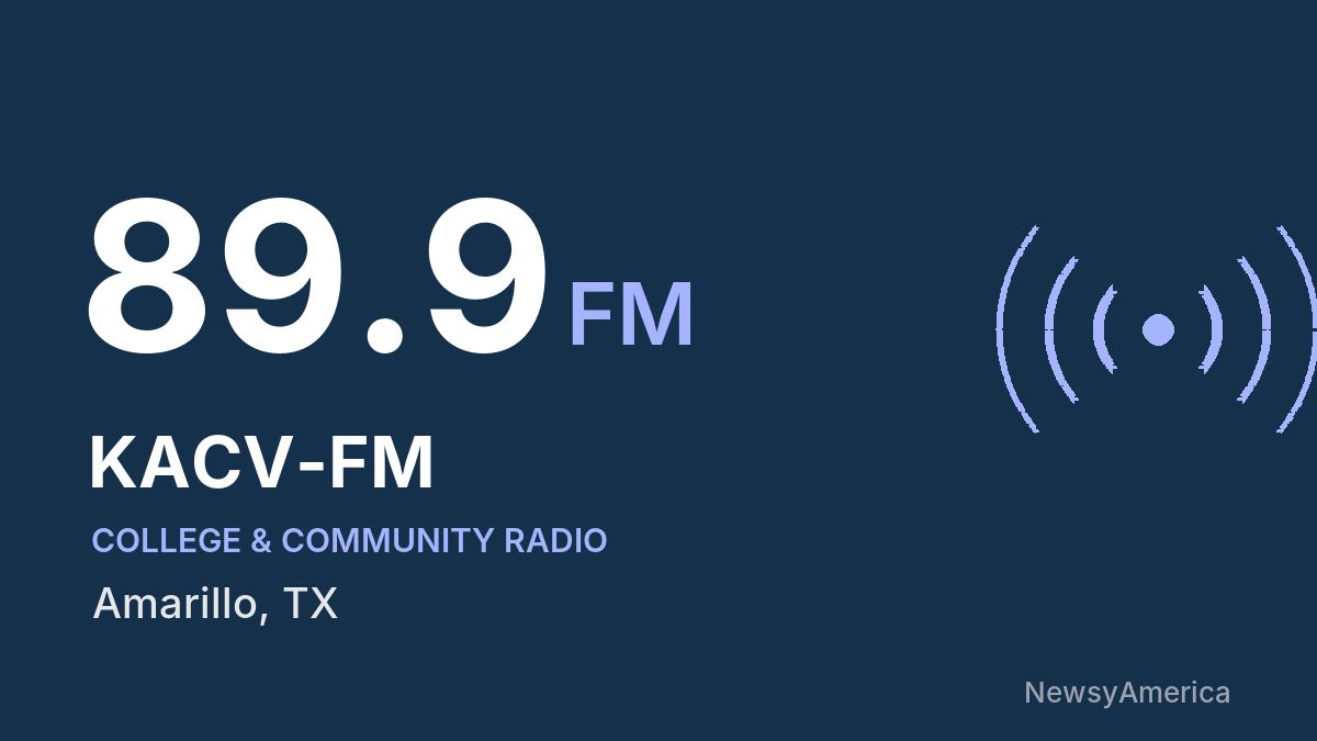 KACV-FM 89.9 FM – Amarillo