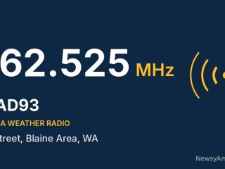 KAD93 NOAA Weather Radio 162.525 MHz, H Street, Blaine Area, WA