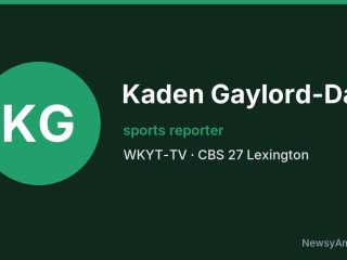Kaden Gaylord-Day, sports reporter, WKYT-TV
