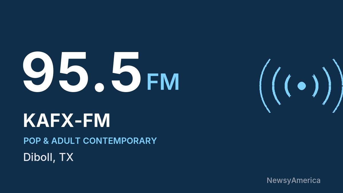 KAFX-FM 95.5 FM – Diboll