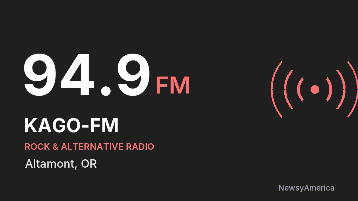 KAGO-FM 94.9 FM – Altamont