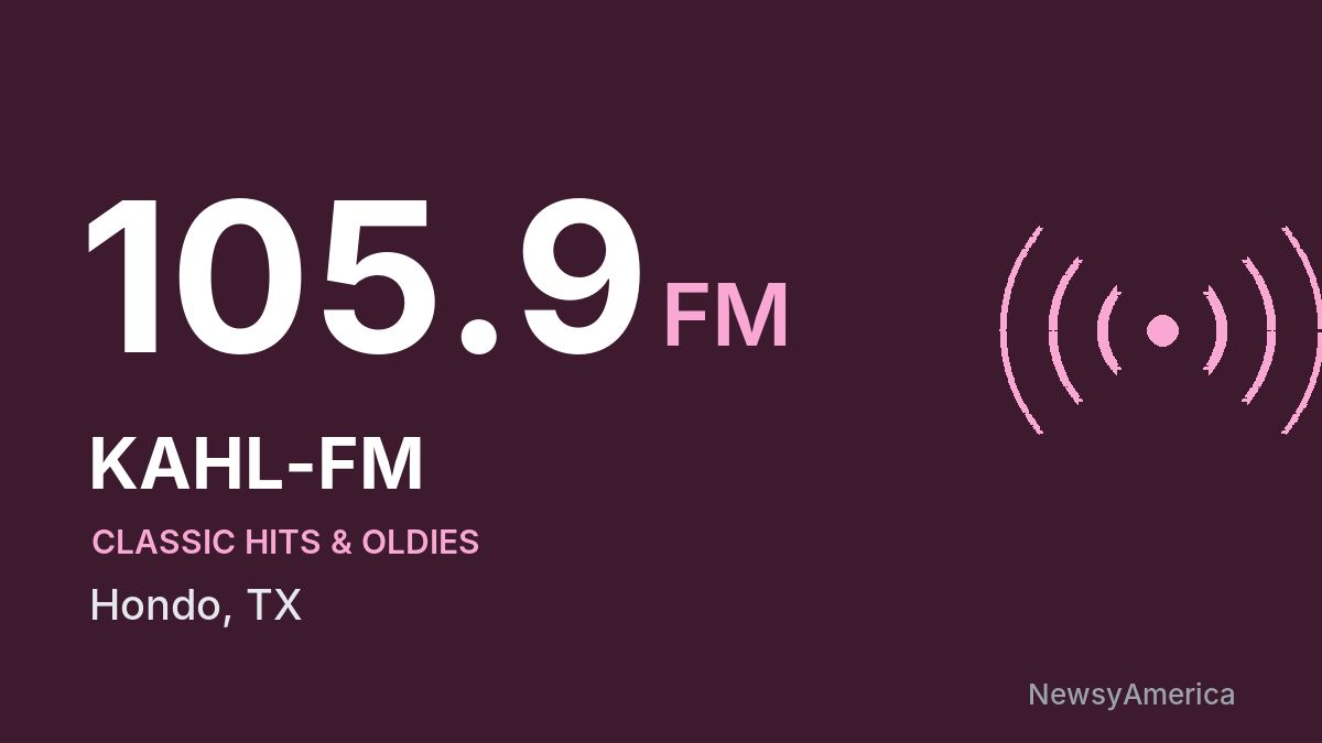 KAHL-FM 105.9 FM – Hondo